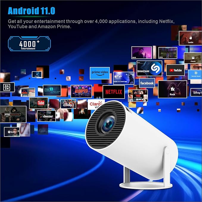 GfM 300MAX Smart Projector – Premium Movies & Games Edition.
