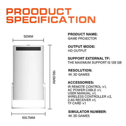 GfM 300MAX Smart Projector – Premium Movies & Games Edition.